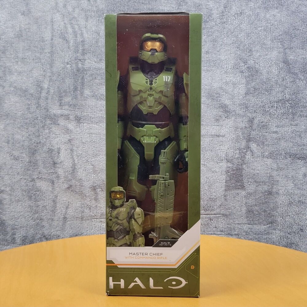 Halo Action Figure Master Chief with Commando Rifle Xbox infinite NIB - Picture 2 of 11